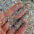 Estrellas decorativas / glitter / brillantina (12 colores)