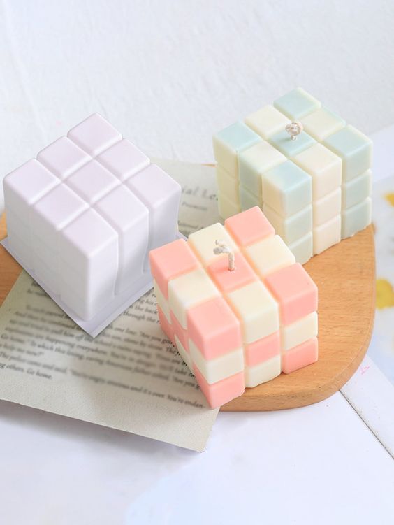 Cubo mágico / cubo Rubik (molde de silicona)