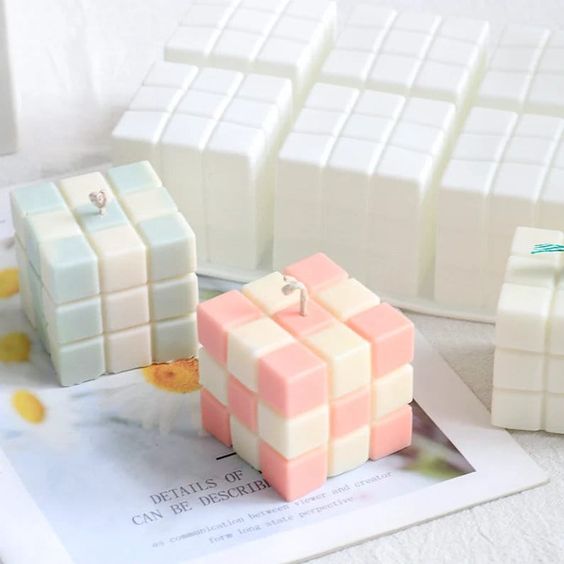 Cubo mágico / cubo Rubik (molde de silicona)
