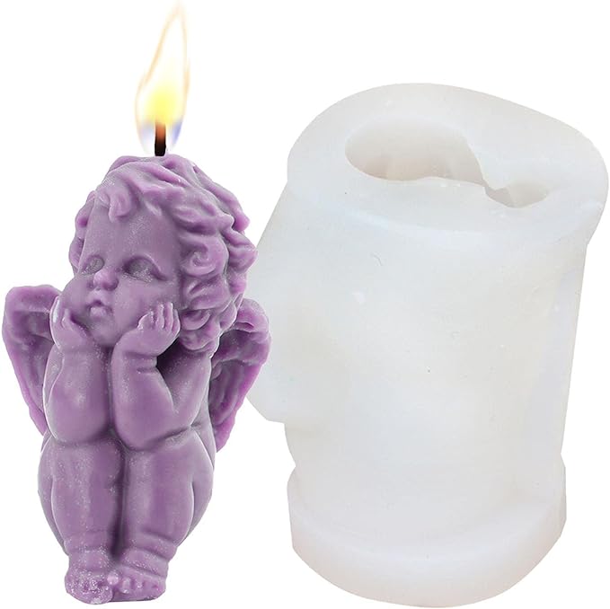 Angel / angelito / bautismo soñador (molde de silicona)