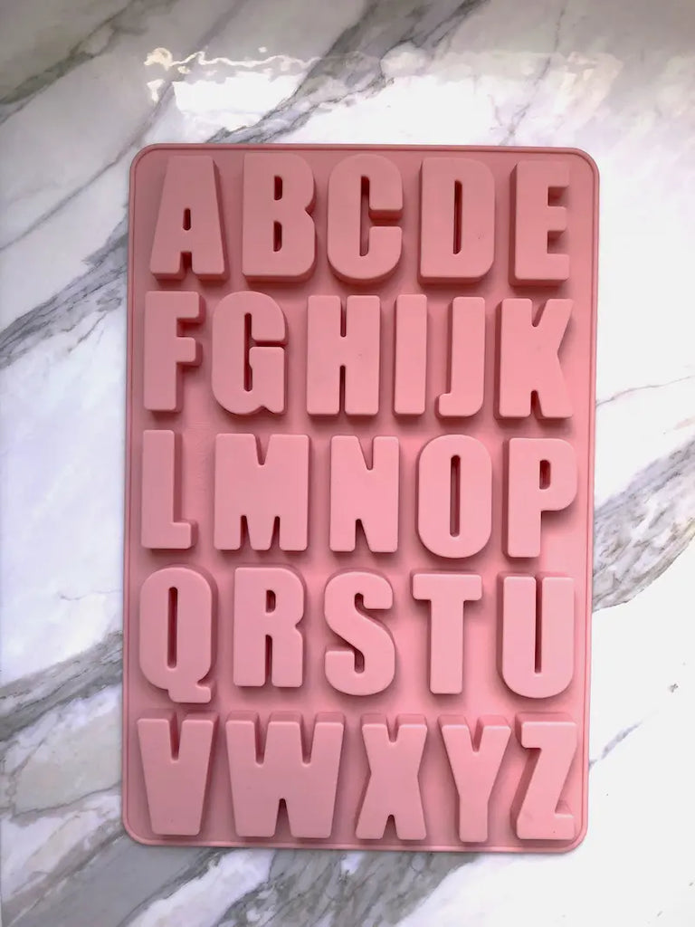 Abc de chocolate / abecedario / letras (molde de silicona)