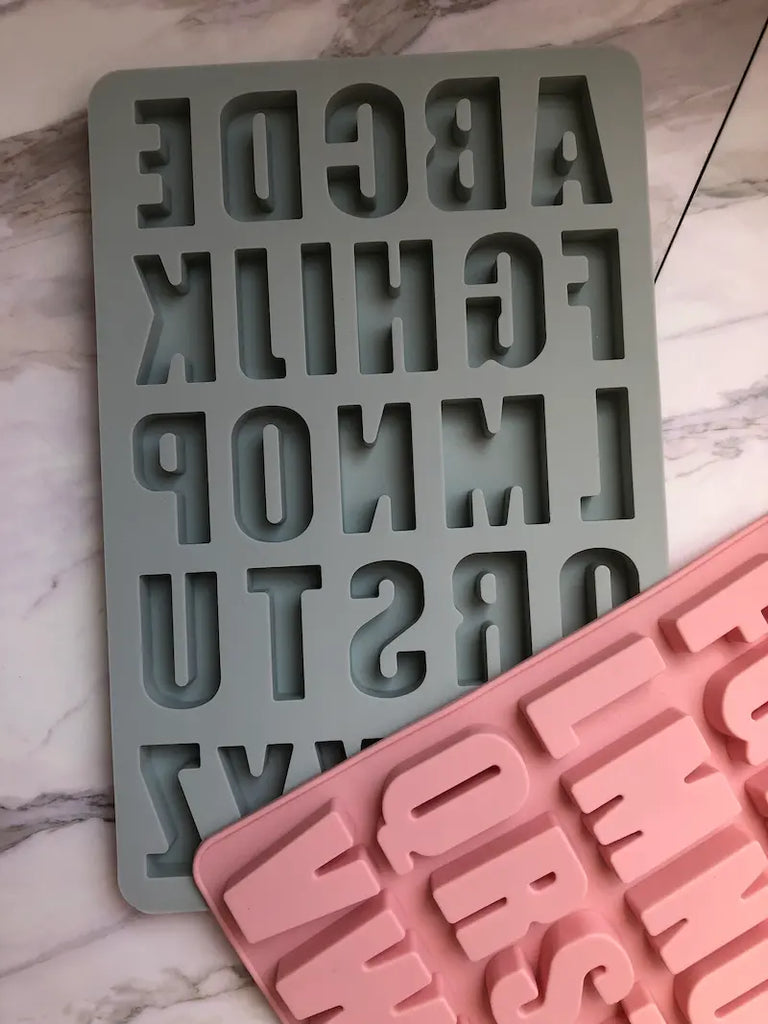 Abc de chocolate / abecedario / letras (molde de silicona)