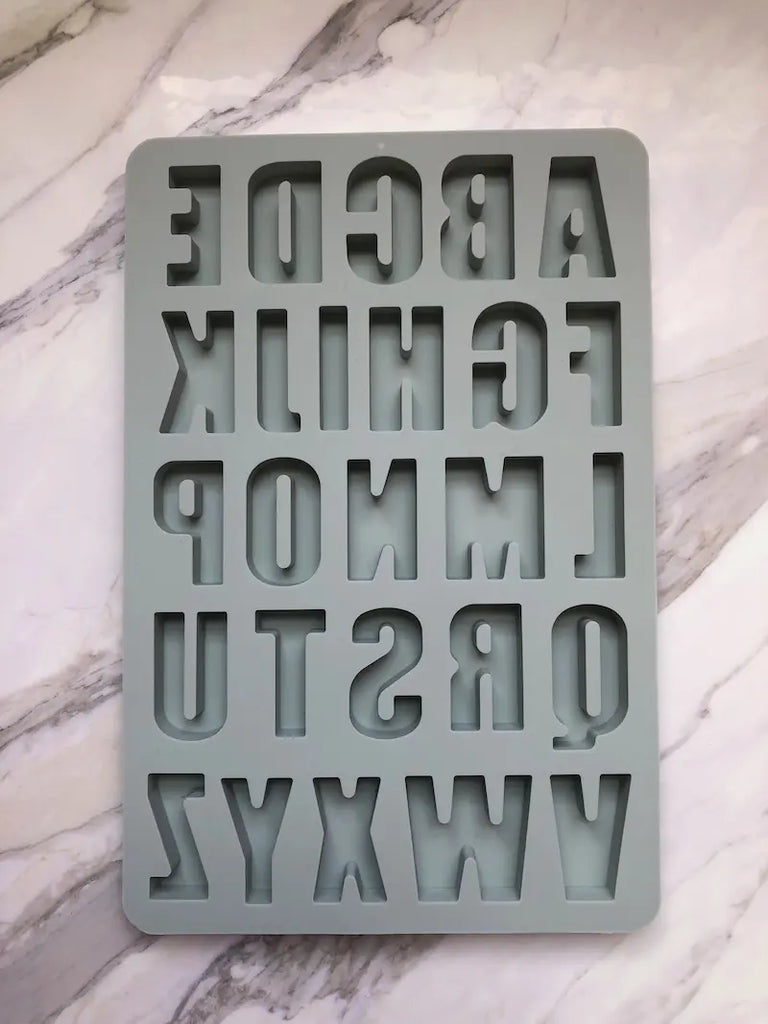 Abc de chocolate / abecedario / letras (molde de silicona)