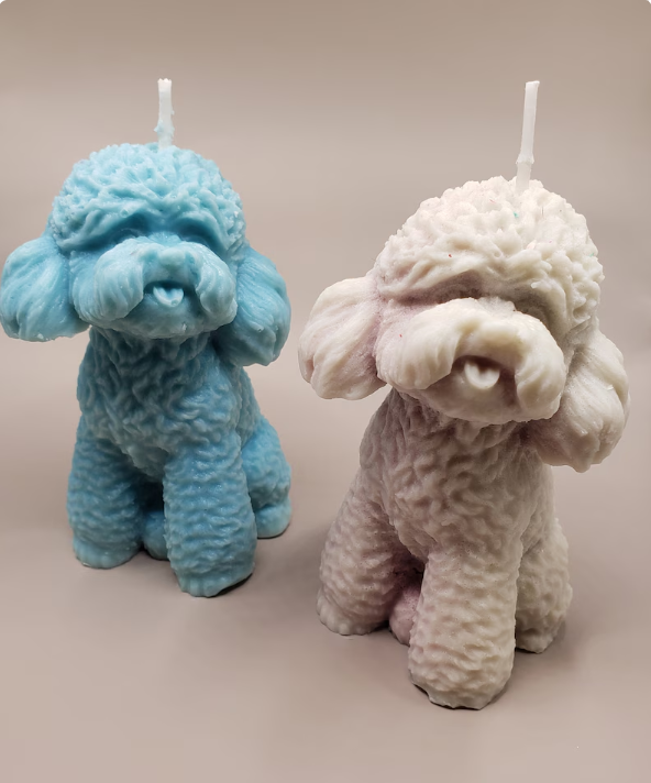 Perro caniche (molde de silicona)