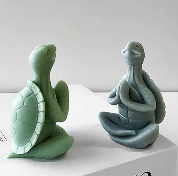 Tortuga meditando / Yoga  (Molde de silicona)