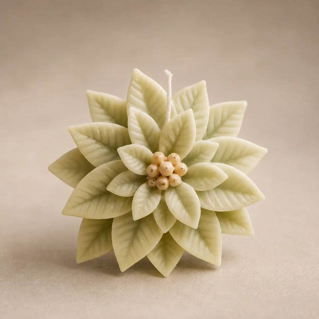 Flor Muérdago Navideña (Molde de silicona)