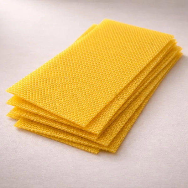 Láminas de cera de abeja natural / cera de miel (pack x2) - 20x40cm