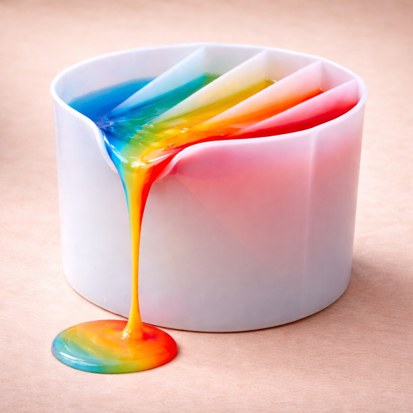 Vaso / jarra de mezcla - 6 compartimentos (vaso de silicona)