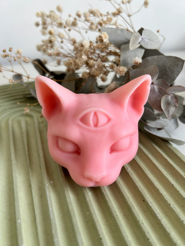 Gato con tercer ojo (molde de silicona)