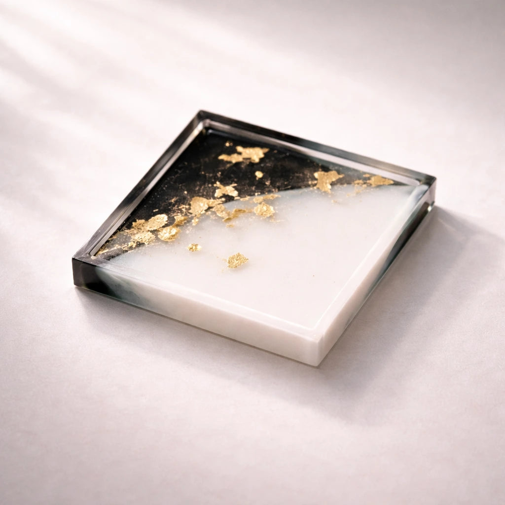 Posavasos / posa-vasos cuadrado (molde de silicona)