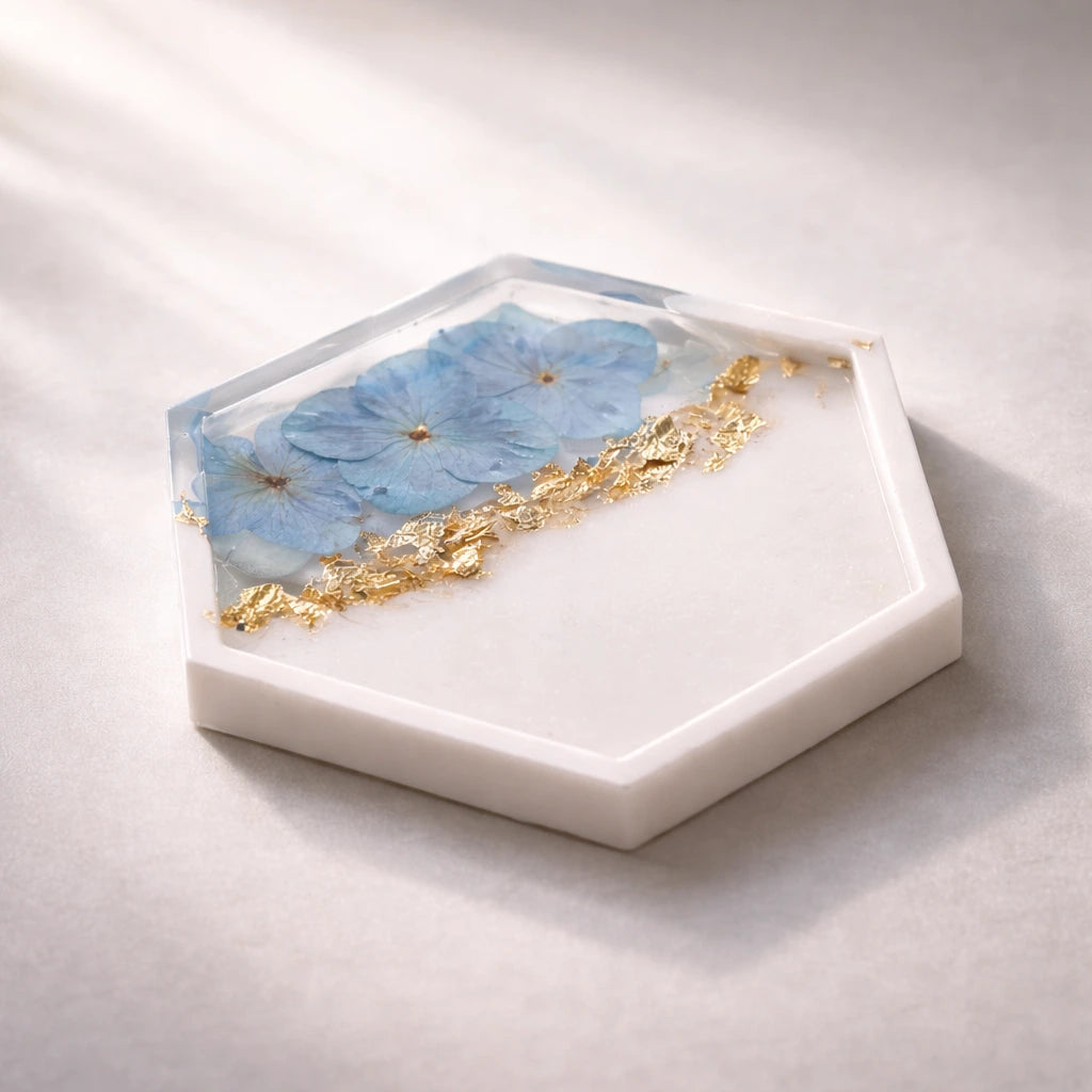 Posavasos / posa-vasos hexagonal (molde de silicona)