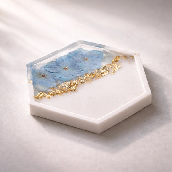 Posavasos / posa-vasos hexagonal (molde de silicona)