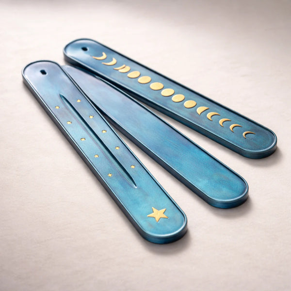 Porta incienso/marca libro circular astral x3 (molde de silicona)