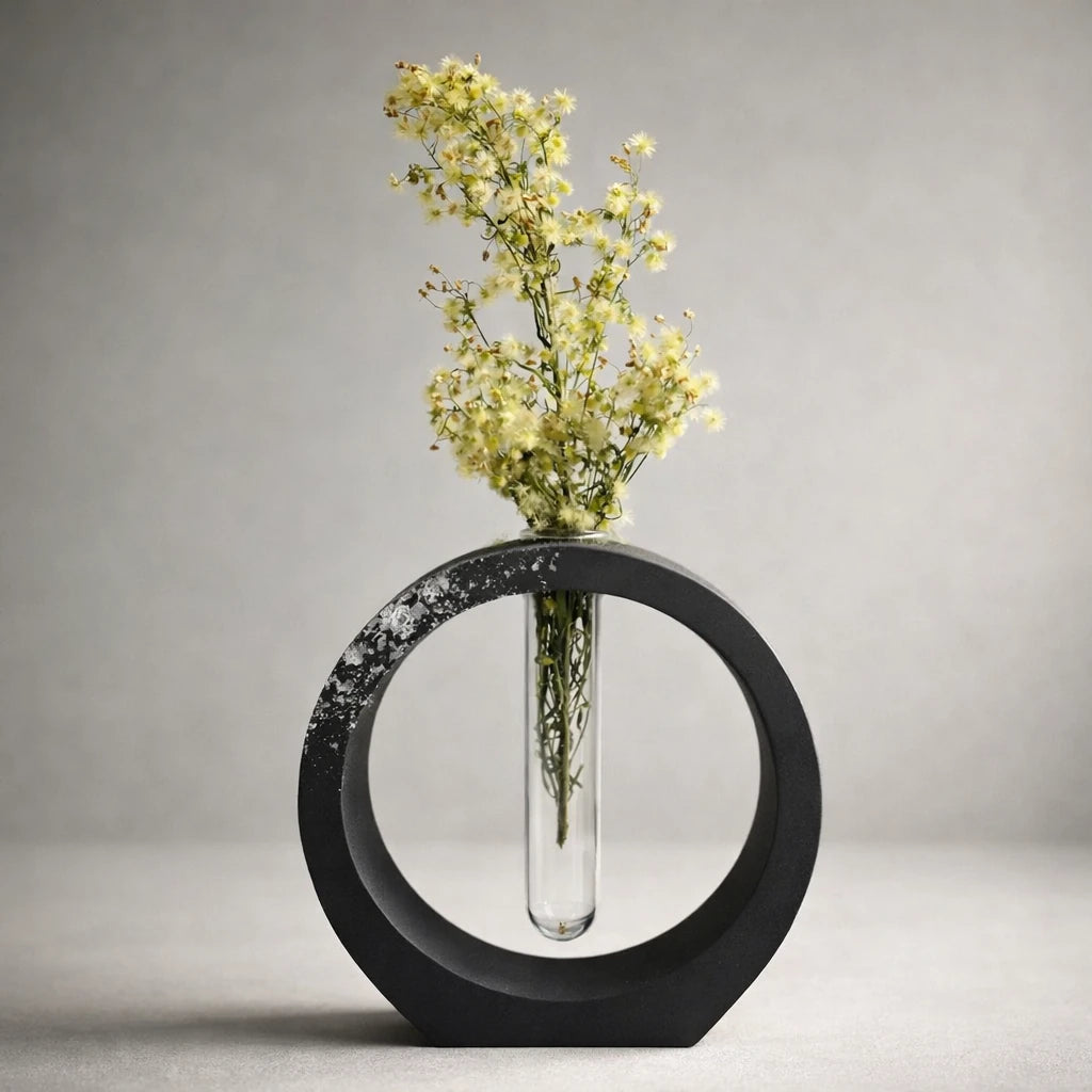 Jarrón / florero esfera floral (molde de silicona)