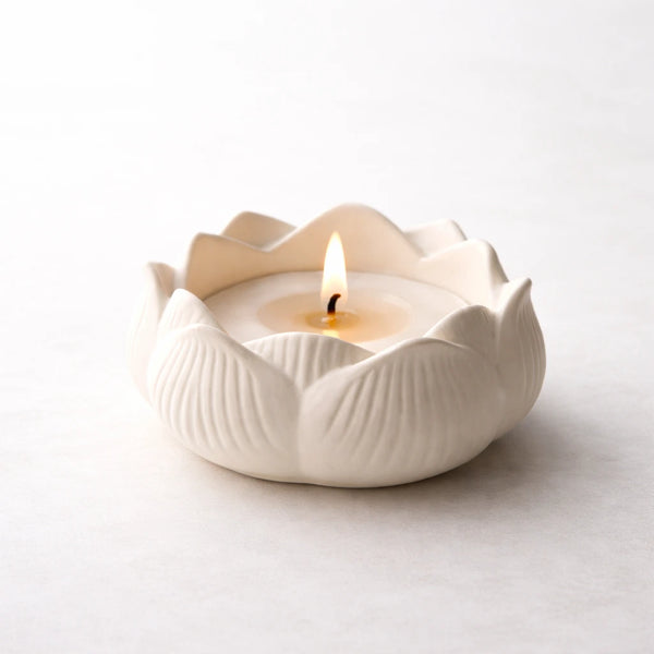 Porta vela flor de loto (molde de silicona)