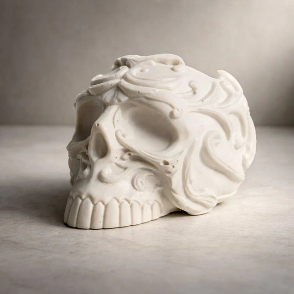 Maceta / portalápiz calavera (molde de silicona)