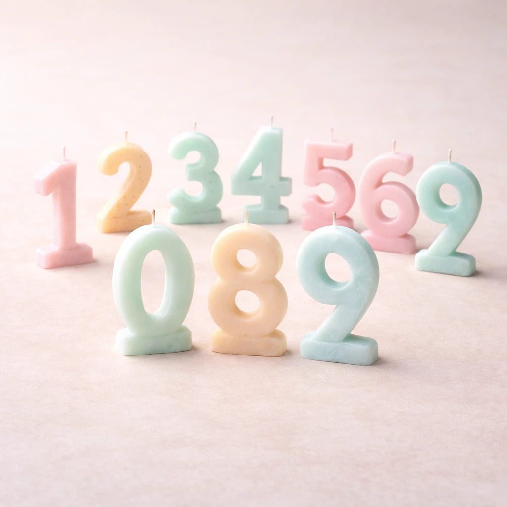 Velas de cumpleaños - números (molde de silicona)