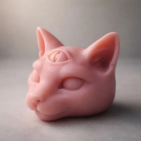 Gato con tercer ojo (molde de silicona)
