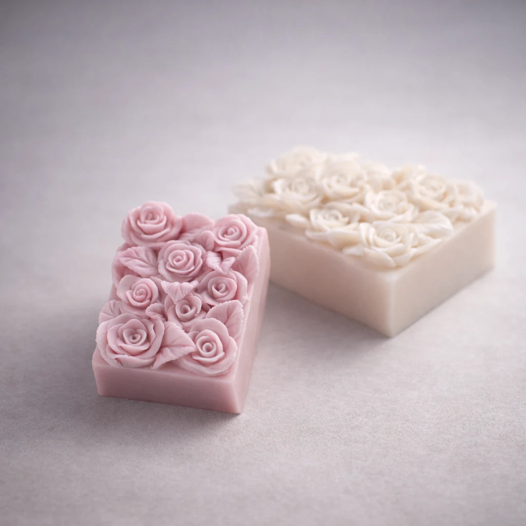 Jardín de flores rosas (molde de silicona)