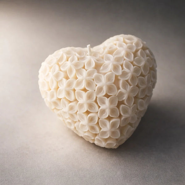 Corazón de flores (molde de silicona)