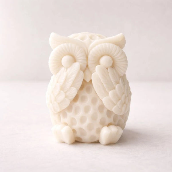 Búho tapándose los ojos (molde de silicona)