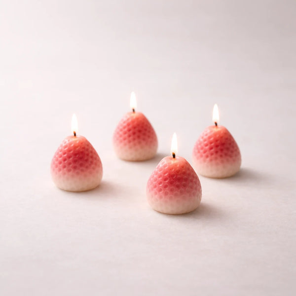 Frutillitas x 4 (molde de silicona)