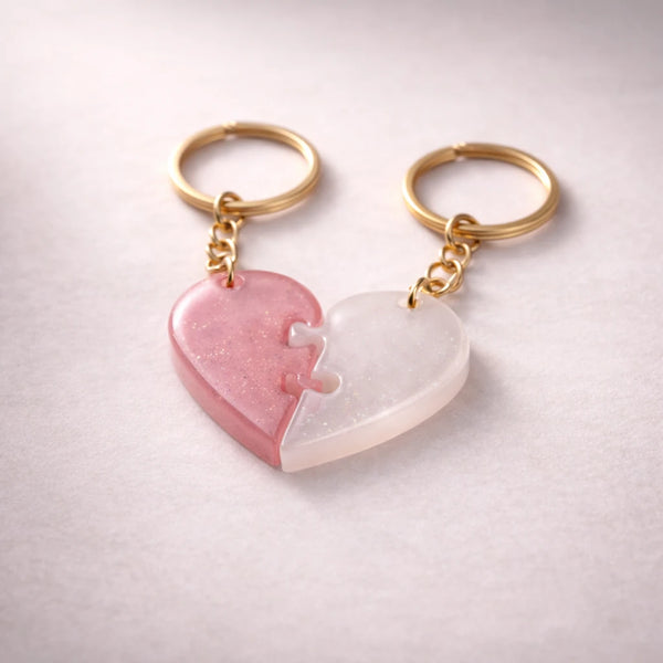 Colgante corazón partido (Molde de silicona)