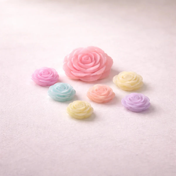 Flores Rositas x 9 (Molde de silicona)