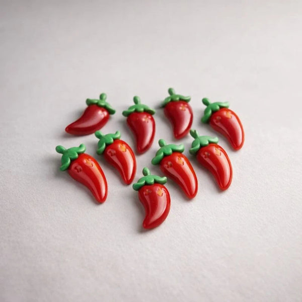 Ají Picante / Chilly Pepper x 8 (Molde de silicona)