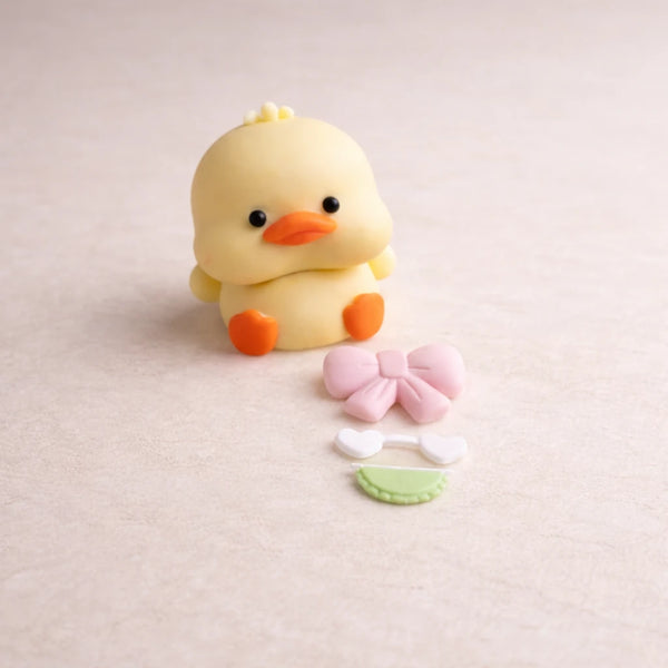 Pato con moños (Molde de silicona)