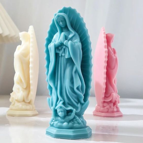 Virgen Guadalupe con angel (Molde de Silicona)