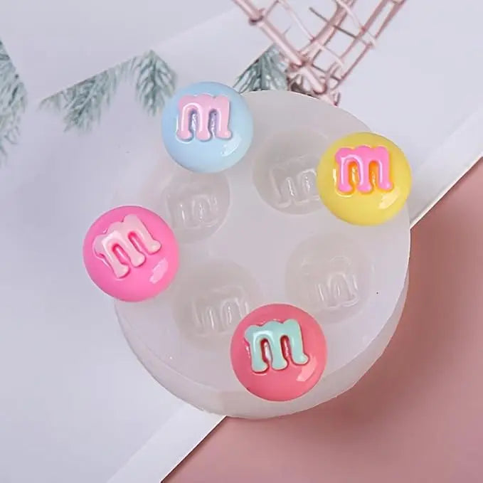 Chocolates / Golosina M&M x 4 (Molde de silicona)
