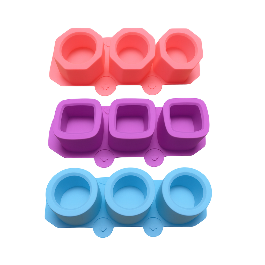 Trilogía macetas x3 (moldes de silicona)