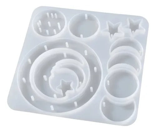 Colgante / Atrapa sueños lunar (Molde de silicona)