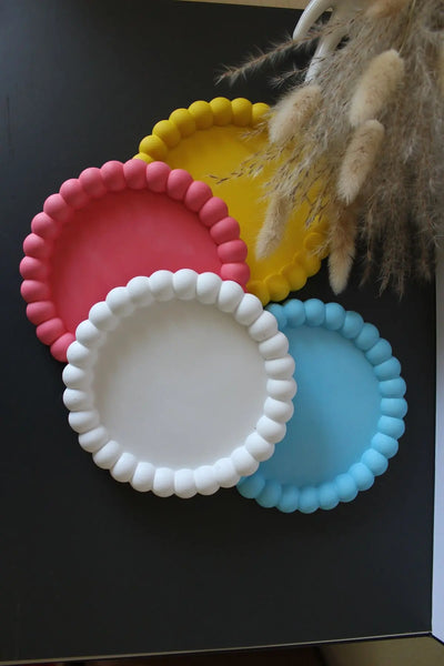 Bandeja circular perlada (Molde de silicona)