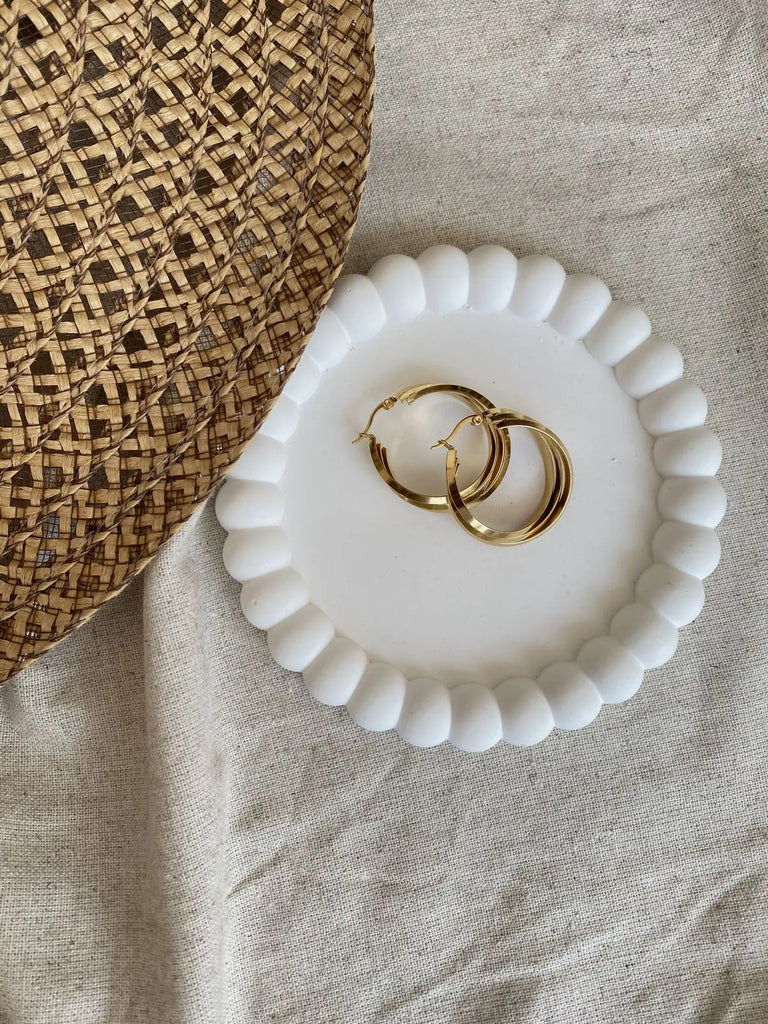Bandeja / posavasos perlada circular (molde de silicona)