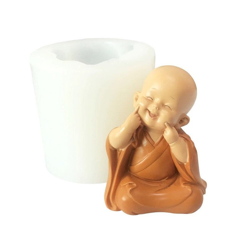 Buda/monje feliz sonriendo (molde de silicona)