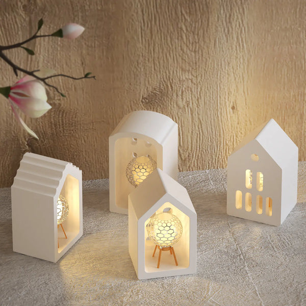 Casitas x4 (Molde de silicona)