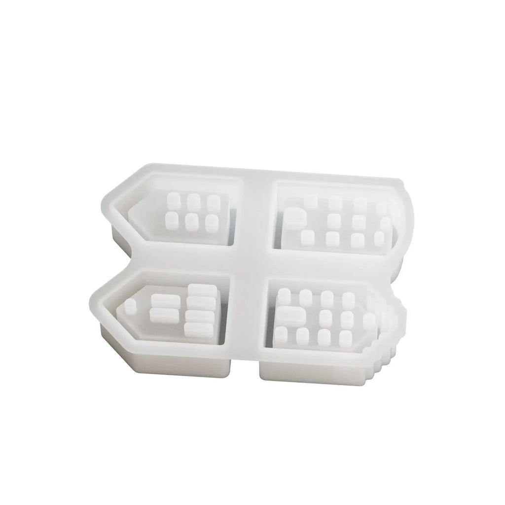 Casas x4 (Molde de silicona)