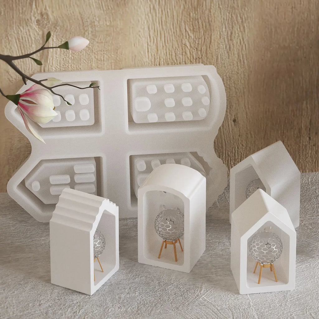 Casas x4 (Molde de silicona)