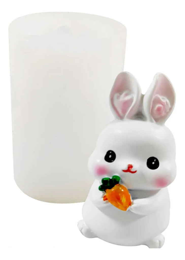 Conejo con zanahoria (Molde de silicona)