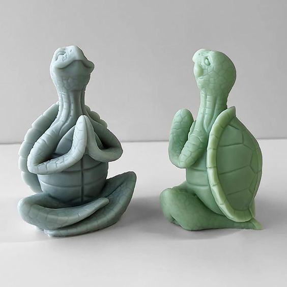 Tortuga meditando / Yoga  (Molde de silicona)