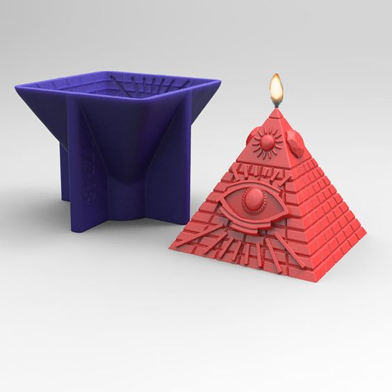 Pirámide Iluminati (molde de silicona)