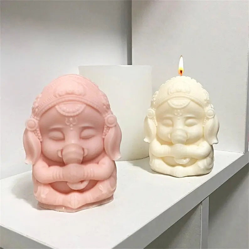Elefante meditando / yoga (molde de silicona)