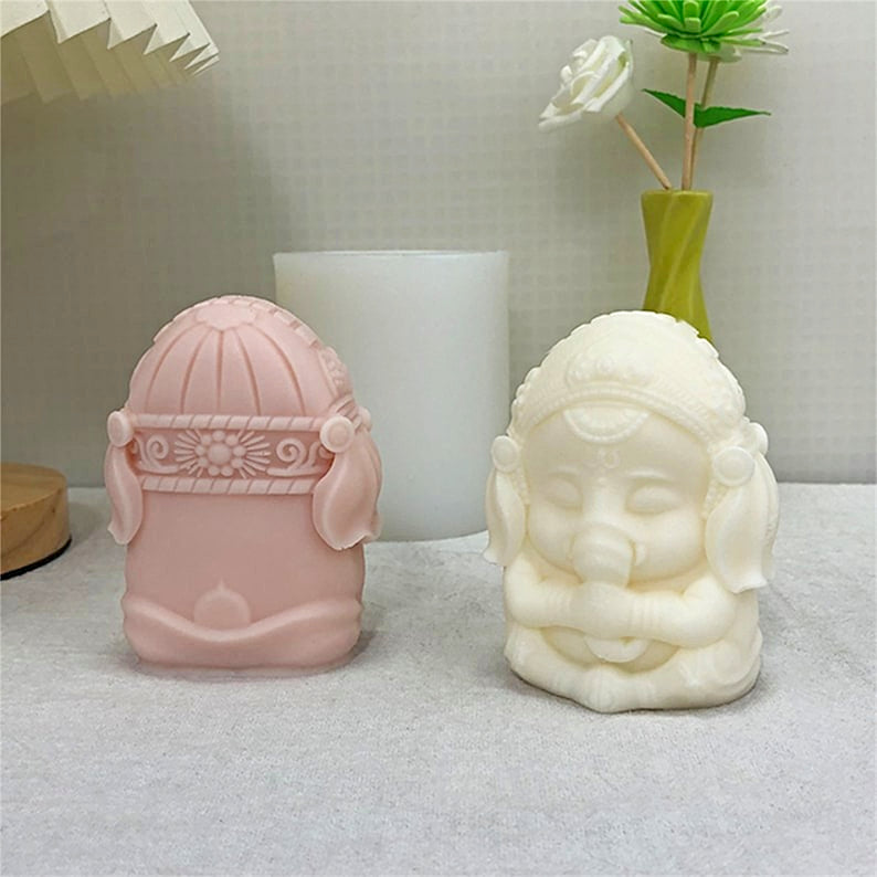 Elefante meditando / yoga (molde de silicona)