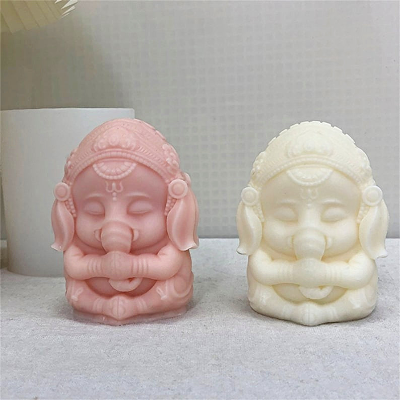 Elefante meditando / yoga (molde de silicona)