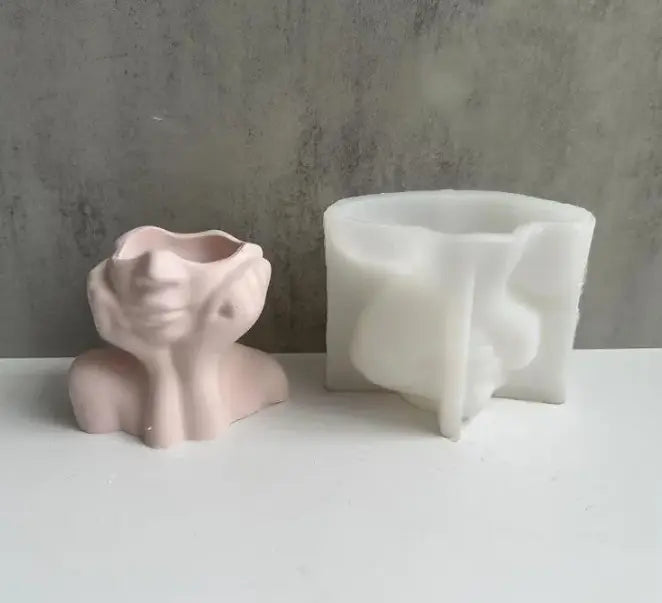 Jarrón / florero / maceta Lady (molde de silicona)