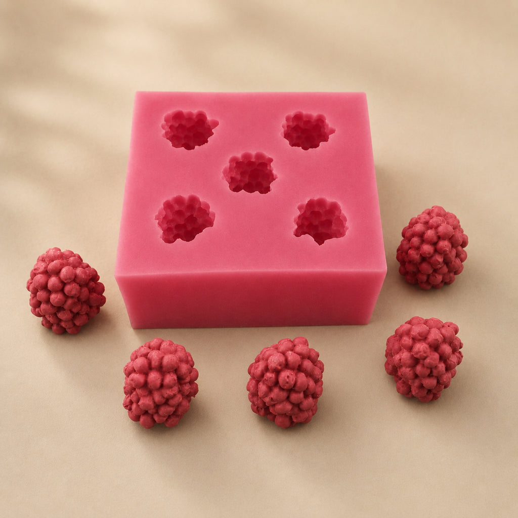 Frambuesas x6 (molde de silicona)
