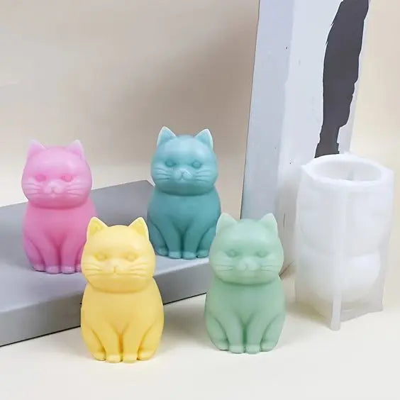 Gato kitty / molde de silicona