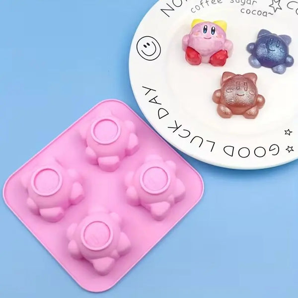 Kirby niña x 4 (Molde de silicona)